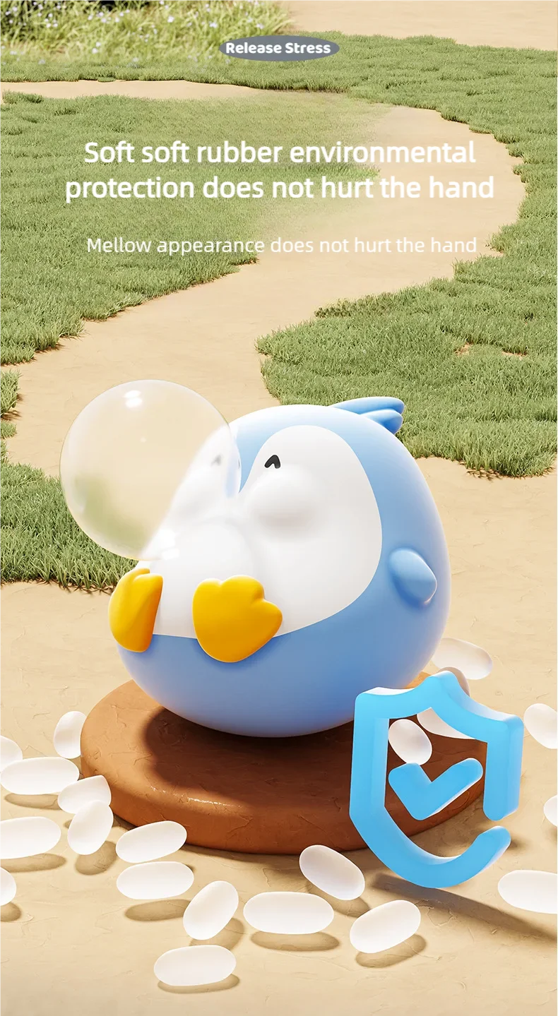 Cute Animal Spitting Bubbles Squish Squeeze Toy