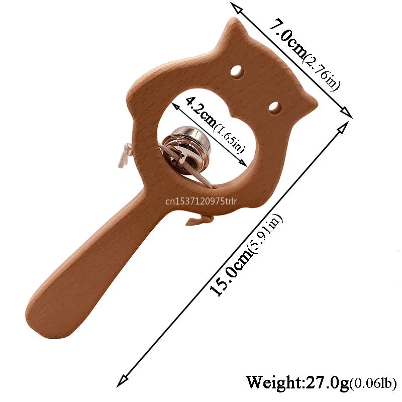 Wood Teether Rabbit Owl