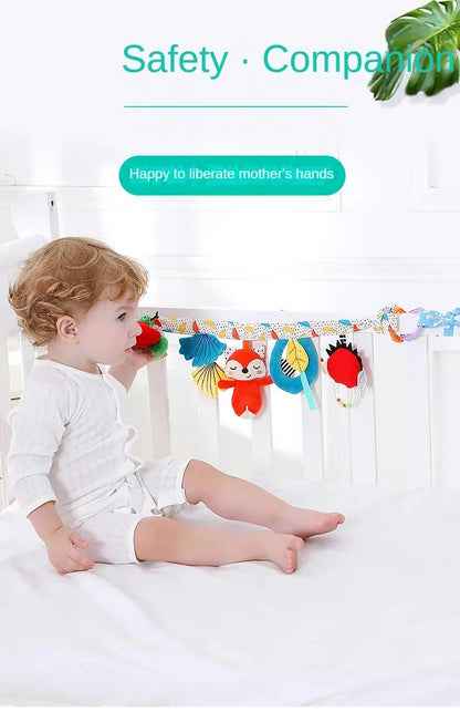 Sensory Baby Plush Rattle Toy