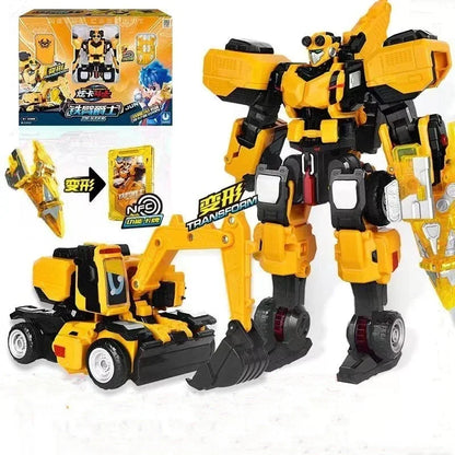 Metal Cardbot Transforming Mecha Robot