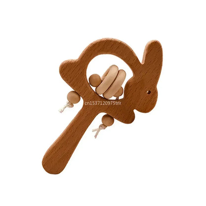 Wood Teether Rabbit Owl