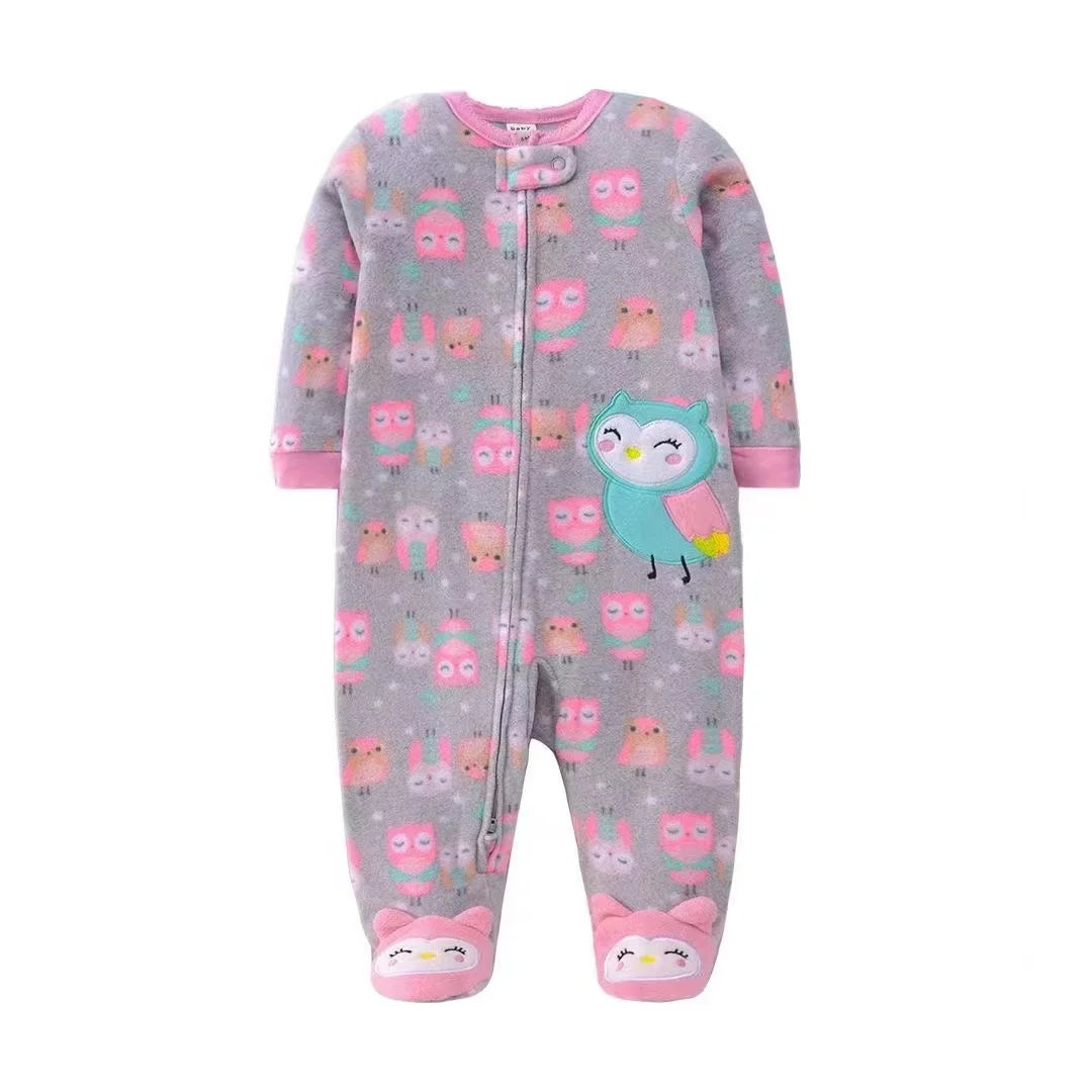 Winter Warm Newborn Romper Pajamas