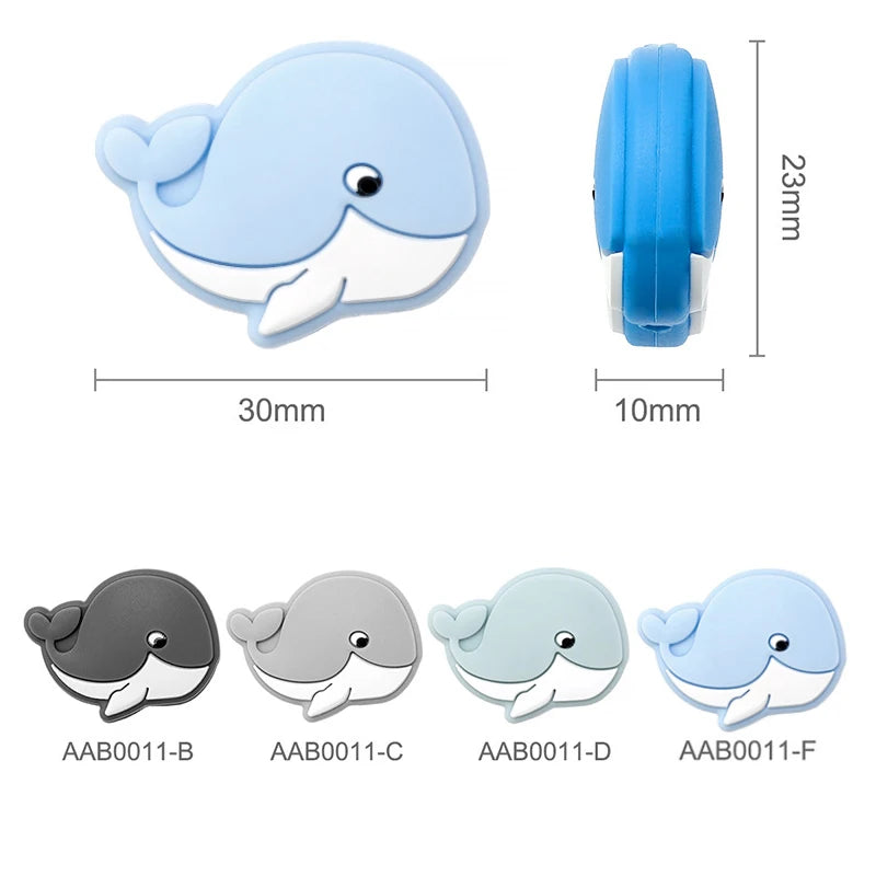 I Love Mom Dad Silicone Beads