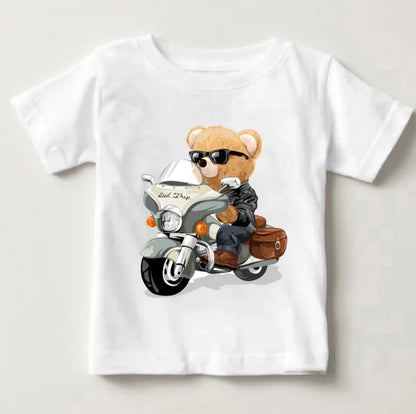 Cute Bear Boys Girls T-shirt