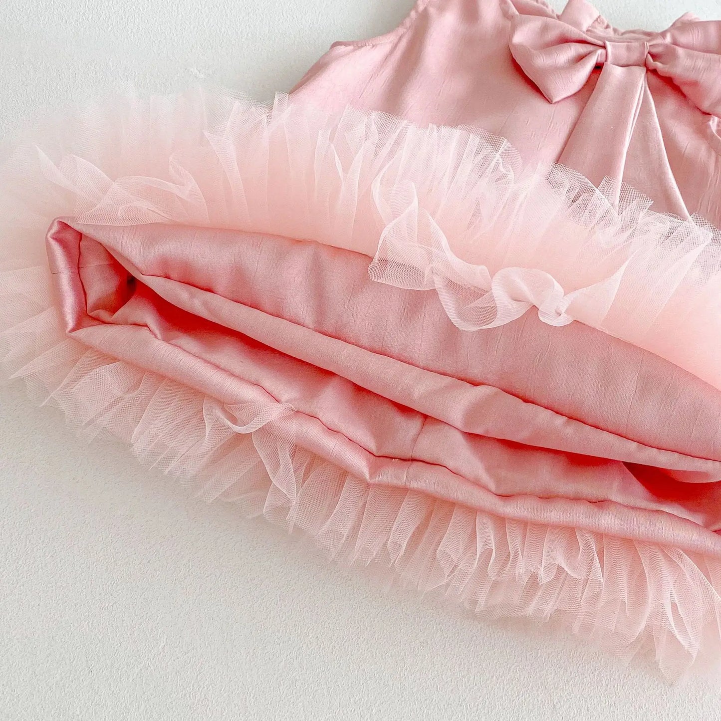 Girl's Bow Sleeveless Princess Dress