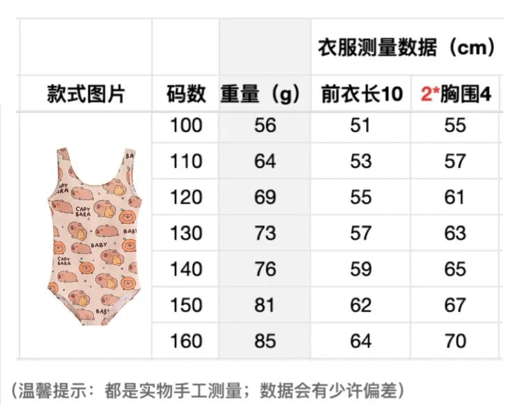 Funny Capybara Swiming Suit