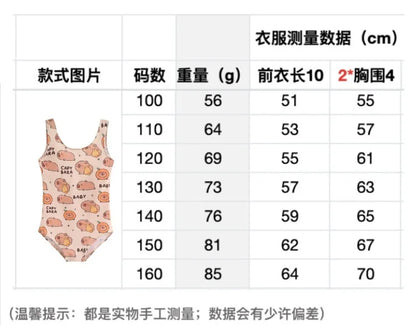 Funny Capybara Swiming Suit