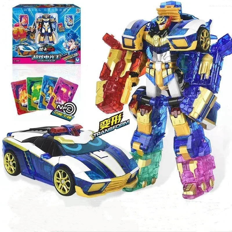 Metal Cardbot Transforming Mecha Robot