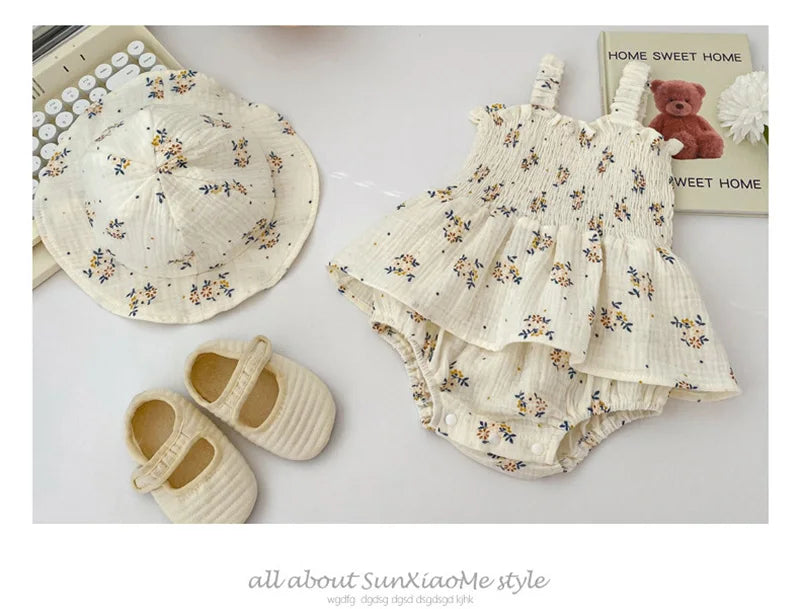 Baby Bodysuits Floral Girls