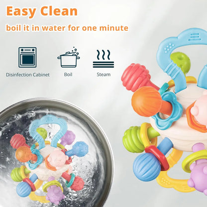 Silicone Baby Rattle Balls