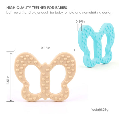 Cartoon Leaf Baby Silicone Teether