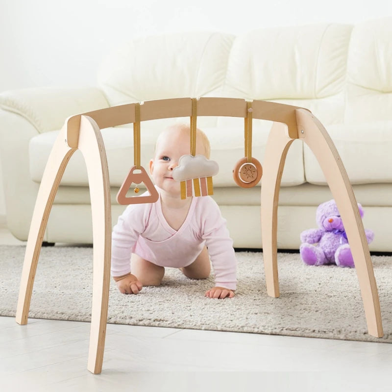 Wooden Mobile Crib