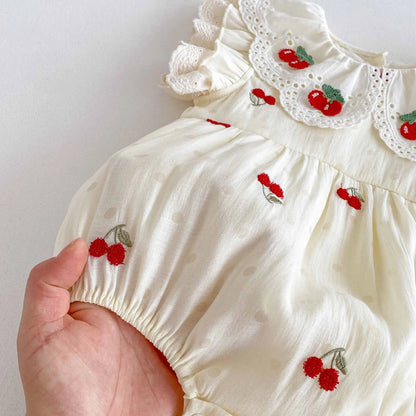 Baby Clothes Lace Collar Bodysuit