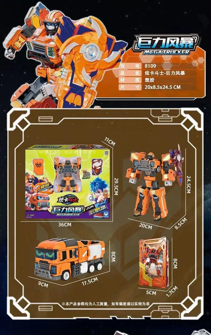 Metal Cardbot Transforming Mecha Robot