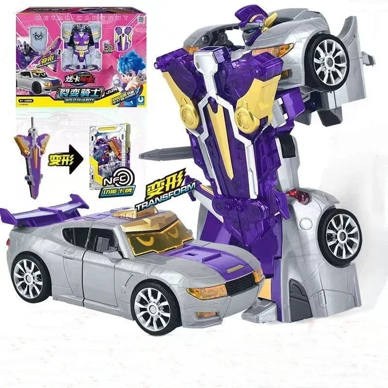 Metal Cardbot Transforming Mecha Robot