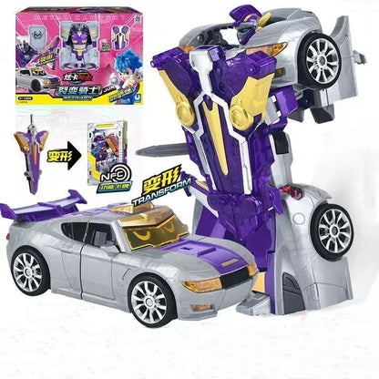 Metal Cardbot Transforming Mecha Robot