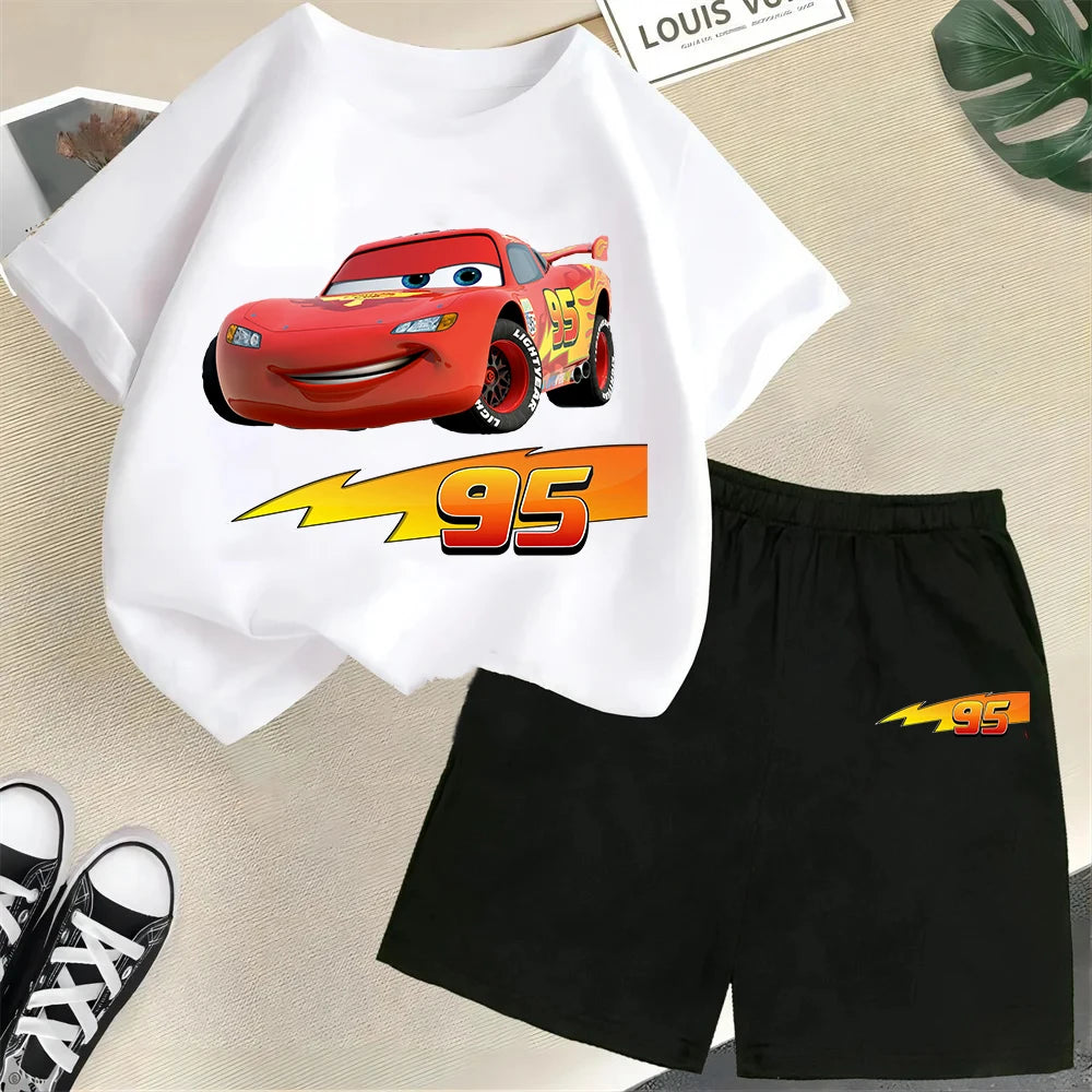 2025 Disney Cars Kids T-shirt Set