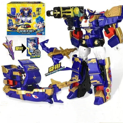 Metal Cardbot Transforming Mecha Robot