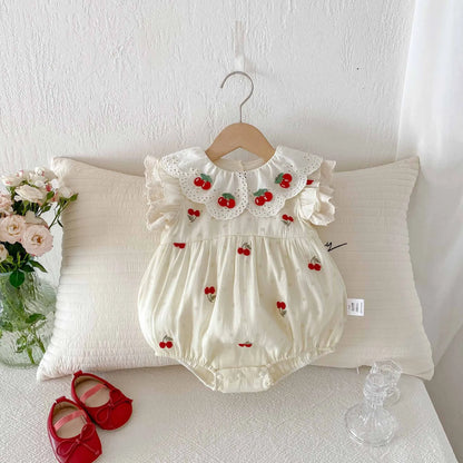 Baby Clothes Lace Collar Bodysuit