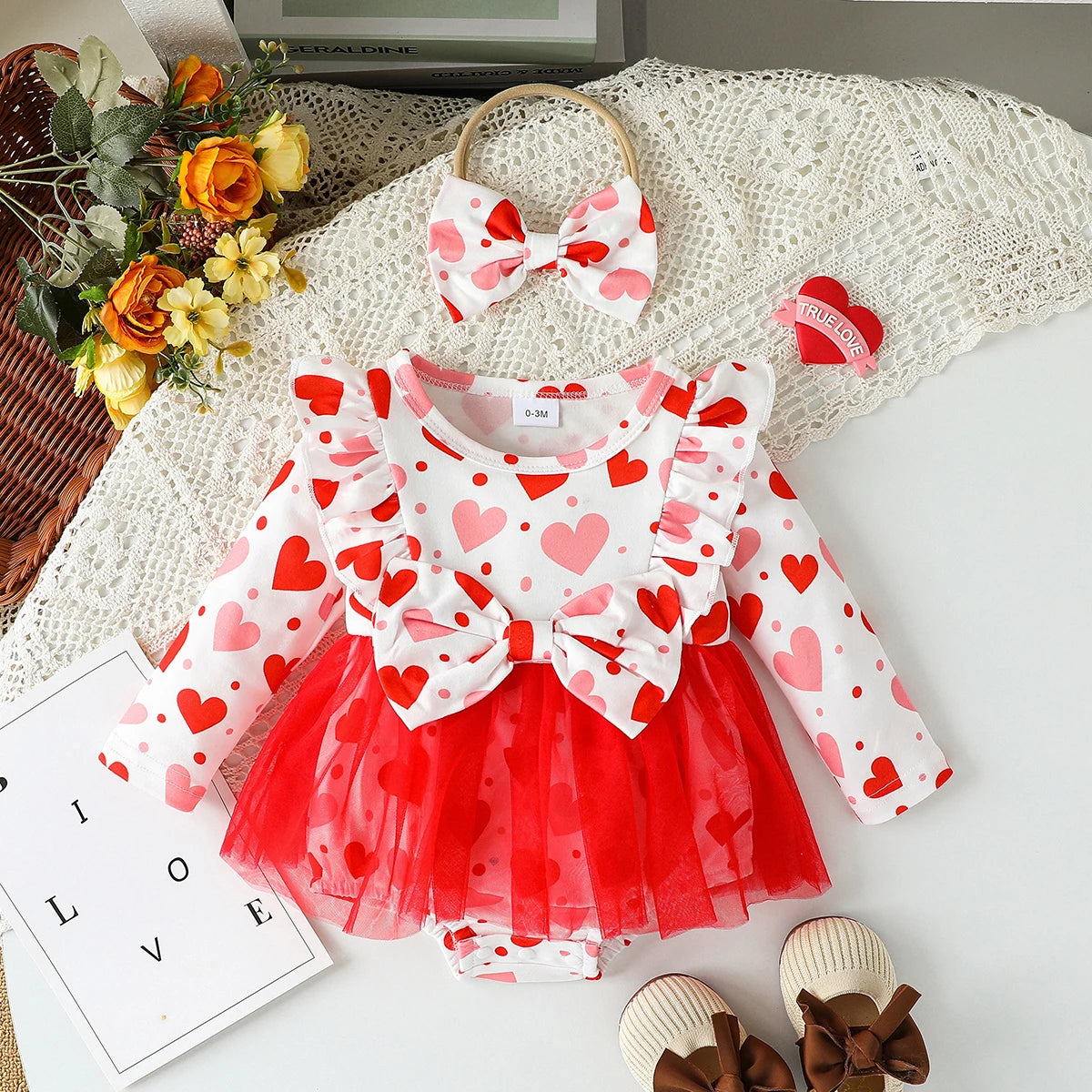 2Pcs Newborn Infant  All Seasons Baby Girls Rompers