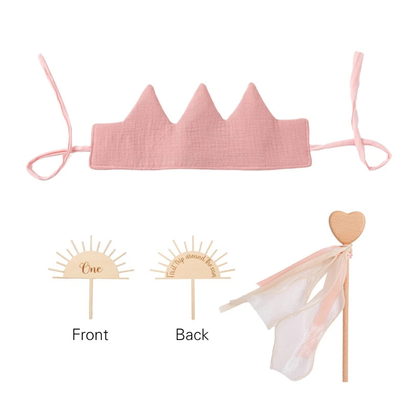 Baby Birthday Hat Set