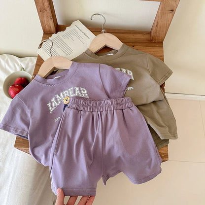 Printed Bear Cute Baby Girl And Boy T-shirt