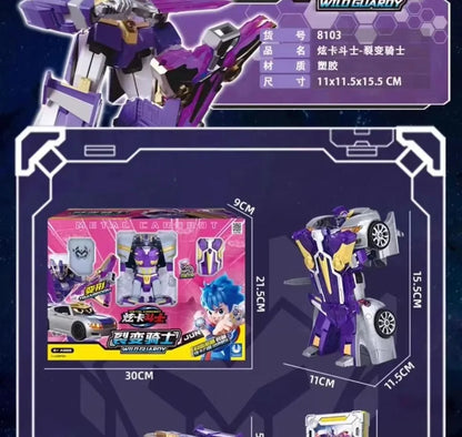 Metal Cardbot Transforming Mecha Robot