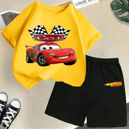 2025 Disney Cars Kids T-shirt Set
