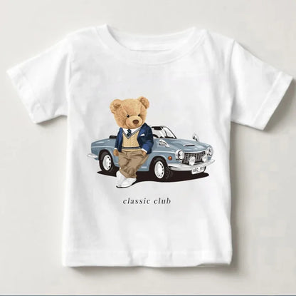 Cute Bear Boys Girls T-shirt
