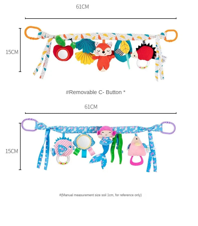 Sensory Baby Plush Rattle Toy