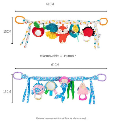 Sensory Baby Plush Rattle Toy