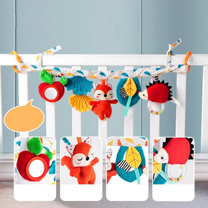 Sensory Baby Plush Rattle Toy