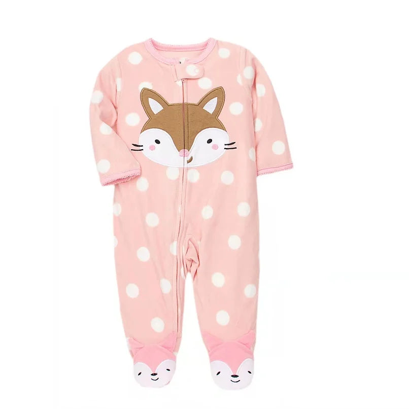 Winter Warm Newborn Romper Pajamas