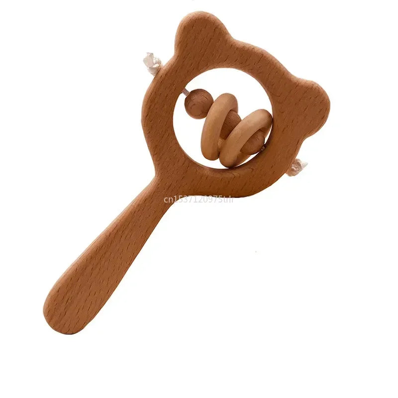 Wood Teether Rabbit Owl