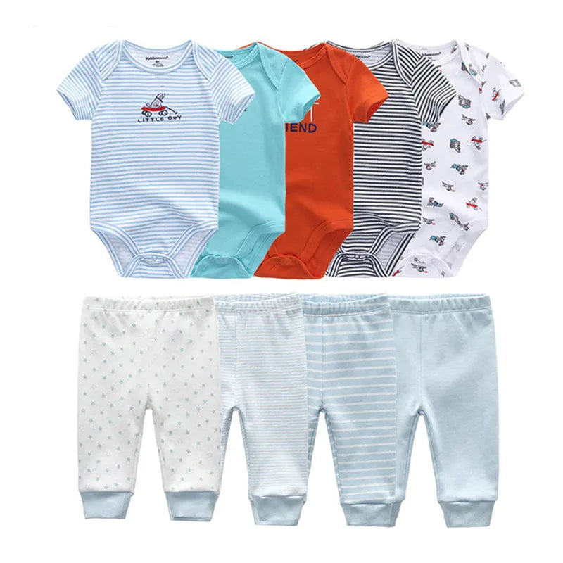 Unisex Newborn Bodysuits+Pants