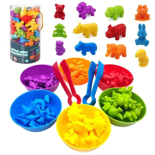 Rainbow Counting Bear Math Toys