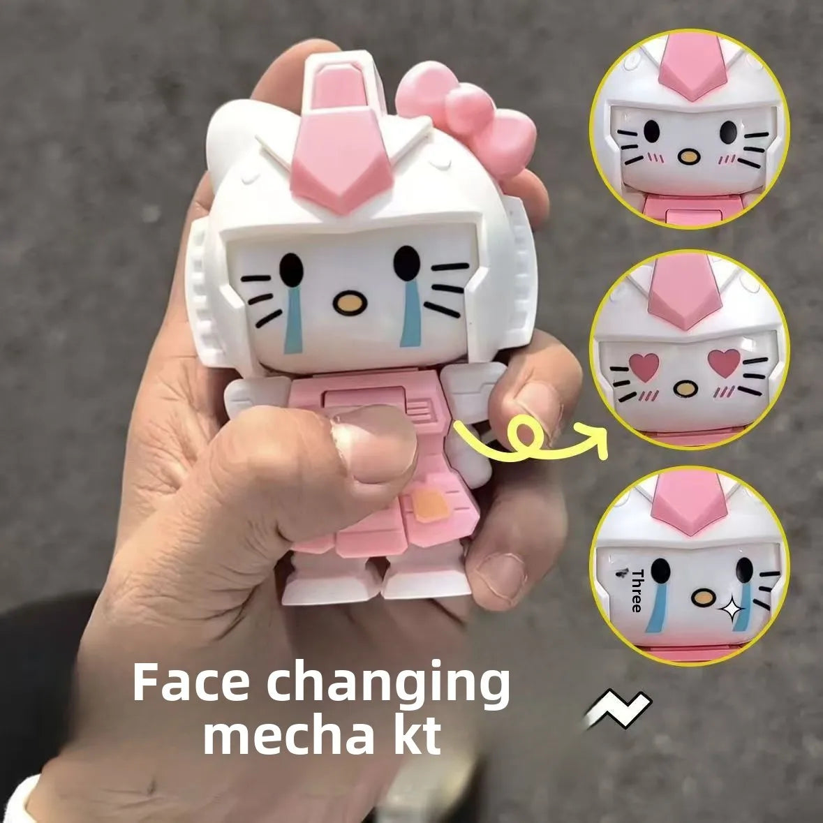 Sanrio KT Cat Face Changing Toy