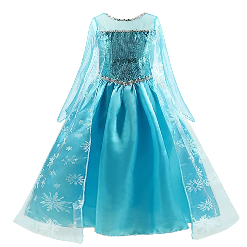 Girls Snow Queen Elsa Kids Costumes