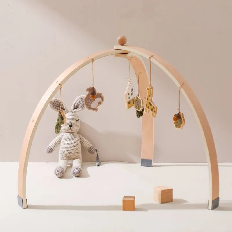 Wooden Mobile Crib
