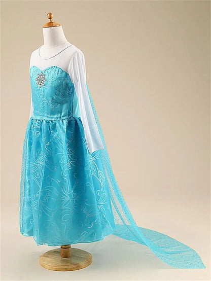 Girls Snow Queen Elsa Kids Costumes
