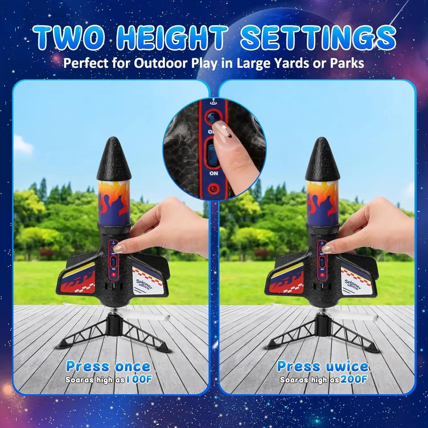 Launching Motorized Air Rocket