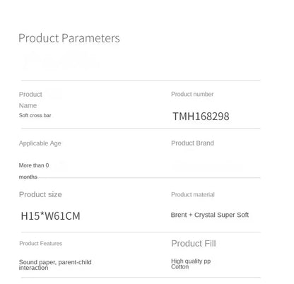 Sensory Baby Plush Rattle Toy