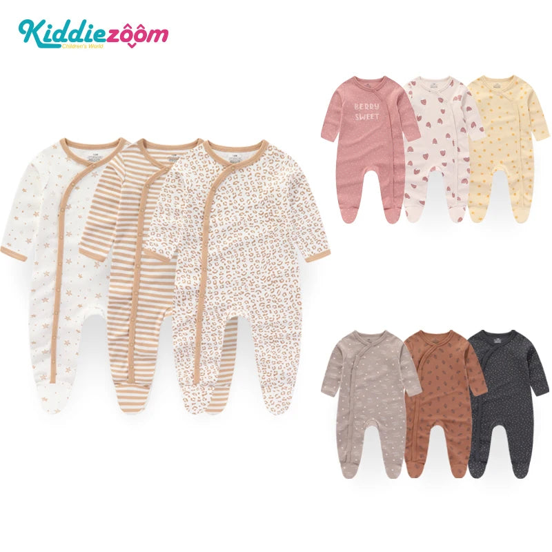 3PCS/Set Autumn Unisex Baby Rompers