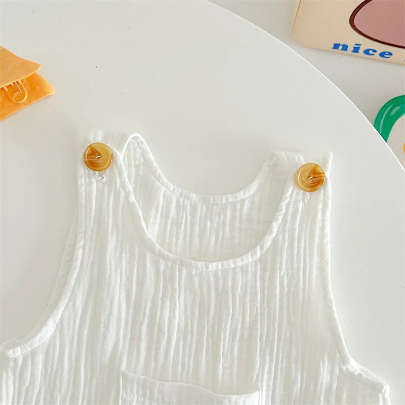 3Pcs Muslin Baby Jumpsuit