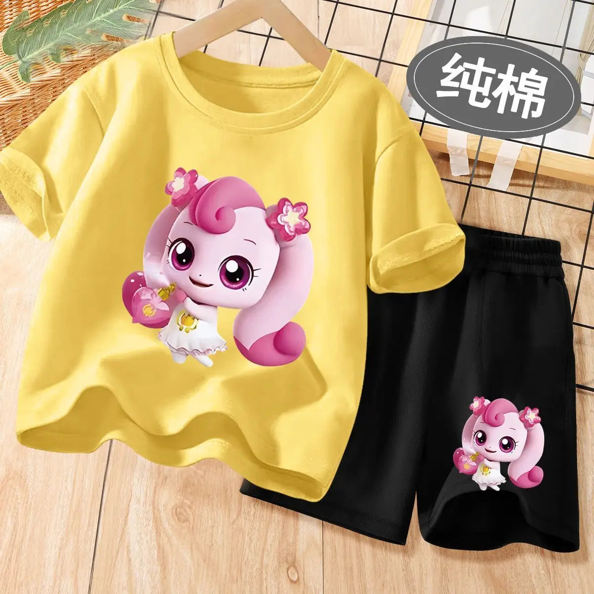 Girls summer t-shirt shorts set