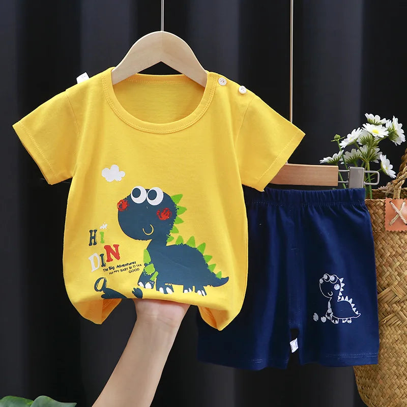 Cartoon Printed Clothing Pure Cotton Home Clothes