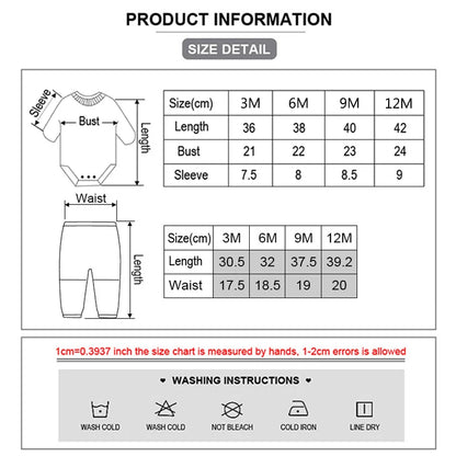 Unisex Newborn Bodysuits+Pants