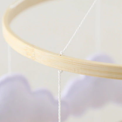 Wooden Crib Mobile Baby Bed Bell Rattle Toy