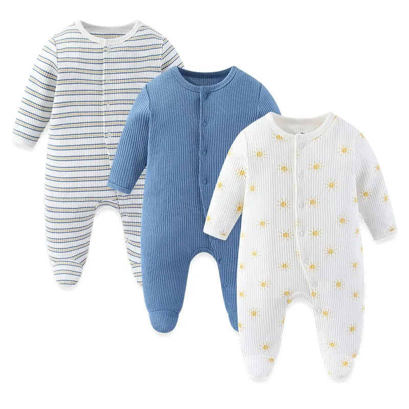 3PCS/Set Autumn Unisex Baby Rompers