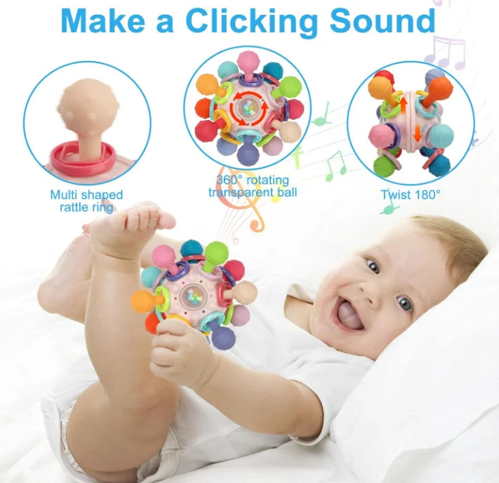 Silicone Baby Rattle Balls